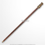 38" Handmade Sheesham Wood Gentleman Walking Cane Solid Brass Telescope Handle