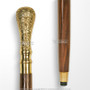 36" Handmade Sheesham Wood Gentleman Walking Cane w/ 4" Solid Brass Handle