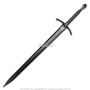 38.5" Long Medieval Crusader Knights Wizard Arming Sword Chivalry with Scab