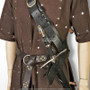 Medieval Sword Baldric Belt Leather Shoulder Mounted Adjustable Frog Holster