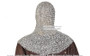 Medieva Aluminum Chainmail Coif w/ Aventail Round Ring Round Riveted L Size LARP