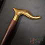 Wooden walking cane, walking stick