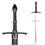 Medieval Dark Knight's Black Arming Sword Chivalry LARP Renaissance Costume