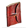 Medieval Red Leather Journal Renaissance Rolled Crushed Scroll Handmade Diary