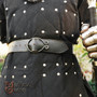 Dark Age Medieval Belt with Hand Forged Iron Belt Buckle Renaissance Costume