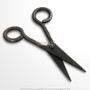 Medieval Renaissance Style Scissor Handmade Slick Snip Black Iron Antique Finish