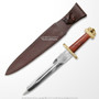 19" Viking Lobed Style Dagger Short Sword with Sheath Larp Costume Reenactment