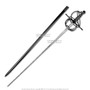 Renaissance Swept Hilt Rapier Fencing Sword + Sword Belt Frog Holder Right Hand Left Hand Medieval Rivets Fairs Theatrical Play LF41