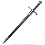 Templar Crusader Medieval Knight's Arming Sword with Scabbard Cross Pommel