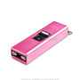 Miniature Self Defense Ultra Voltage Stun Gun Flashlight Pink USB Rechargeable