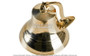 Medium Brass Ship Bell Solid Cast Clapper Rich Tone Knotted Bell Rope Nautical