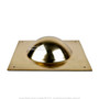 9" 16 Gauge Brass Alloy Roman Square Shield Boss Antiquity Cosplay LARP