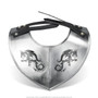 Black Dragon Medieval 18 Gauge Steel Plate Armor Gorget Neck Protector SCA LARP