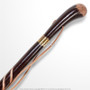 Solid Wooden Walking Stick Round Grip Gentlemen Spiral Fluted Walking Cane