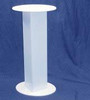 Clear Stands Oval Acrylic Pedestal, 30 Inch, White