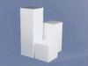 Clear Stands White Square Acrylic Display Cube, 18 Inch