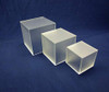  3 Piece Square Acrylic Cube Set, Frosted