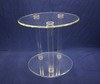 ACRYLIC TUBULAR TABLE - CLEAR 24"-36"