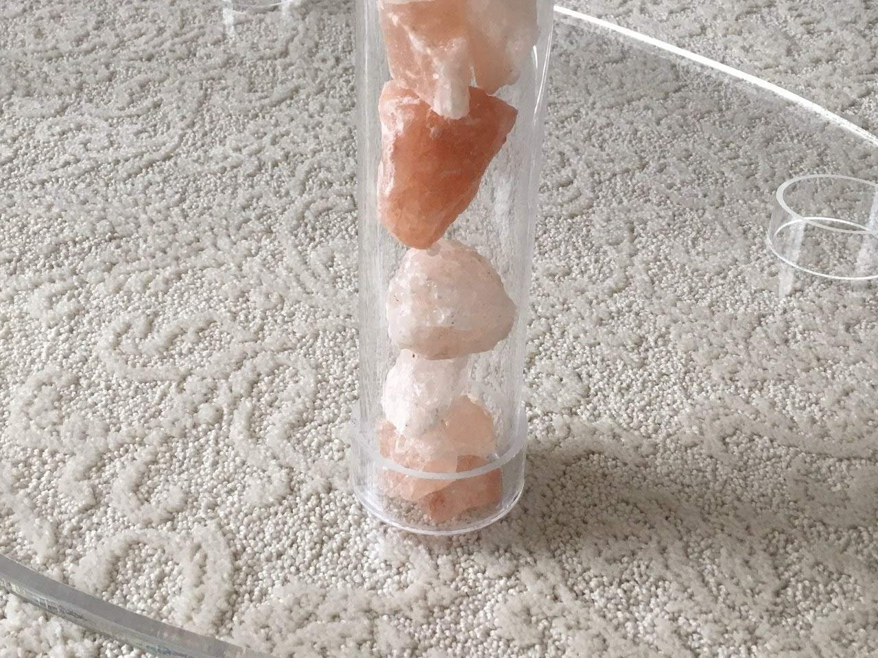 Clear Stands Tubular Oval Acrylic Pedestal, 36 Inches Tall