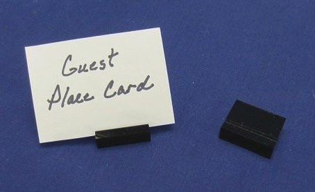 LUCITE GUEST PLACE CARD HOLDERS - BLACK (100 pk.)