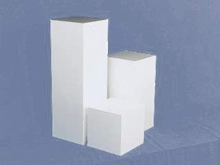 Clear Stands White Square Acrylic Display Cube, 18 Inch - ClearStands