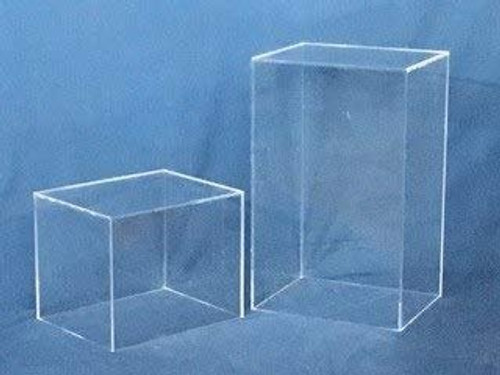 12″ Frosted Square 5-Sided Acrylic Cubes - Acrylic Display Manufacturing