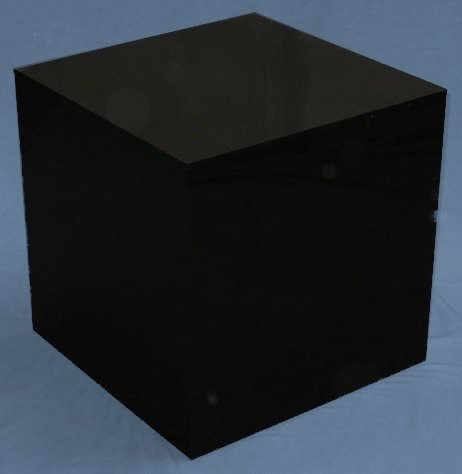 Black Large Square Acrylic Display Cube
