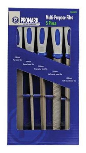 Promark Soft Grip Assorted File Set 5 Pc - Omokoroa ITM