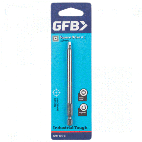 Gfb Square Drive Bit No2 X 100Mm 1Pk Omokoroa ITM
