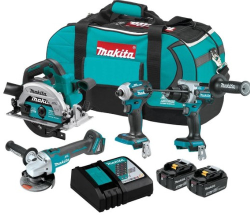 Makita 18V Lxt Bless 4Pc Combo Kit C/W Hammer Drill | Impact Driver | Angle Grinder | Circ Saw [Archived]