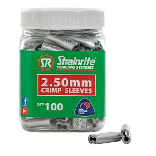 Strainrite Crimps 2.5Mm  (100 Jar)