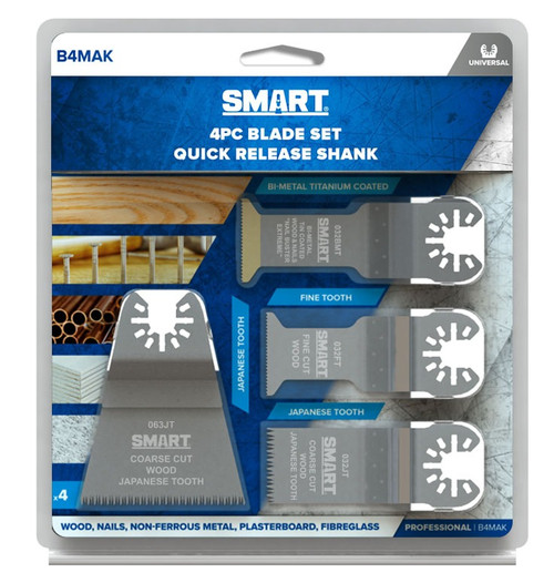 Smart Pro Multitool Blade 4Pc Set