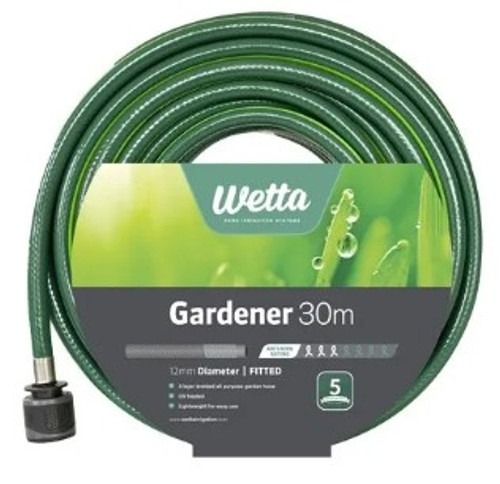 Wetta Hose Gardener 5Yrs 12Mm X 30M Fitt