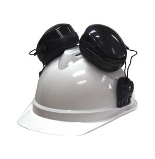 Hardhat With Earmuff Attachment