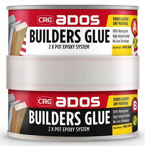 Crc  Builders Glue 500Ml 2 X Pot Epoxy System