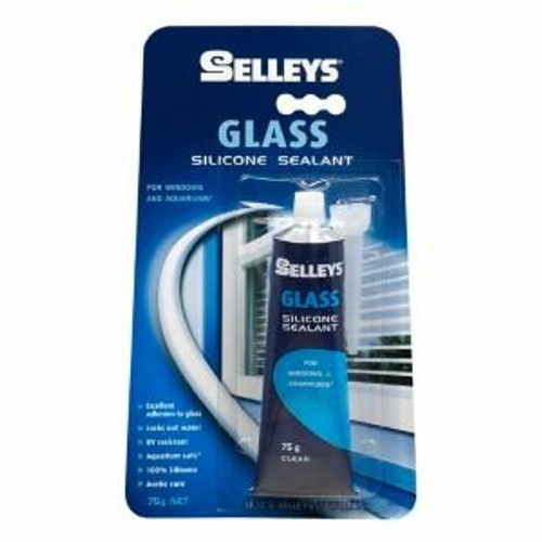Selleys Glass Silicone Clear 75G