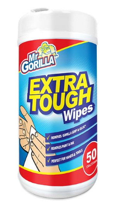 Mr Gorilla Extra Tough Wipes 50Pk