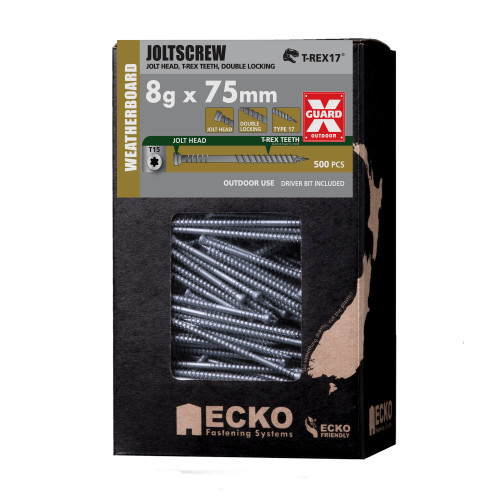 Ecko Jolt Screw 8G 75Mm Galv T15 500Pk