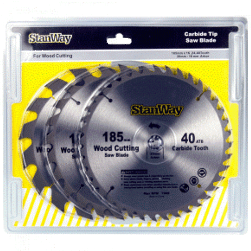 Stanway  185Mm 16-24-40T Saw Blade Set - 3