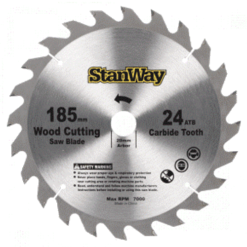 Stanway 185Mm Saw Blade 16-20 X 24T