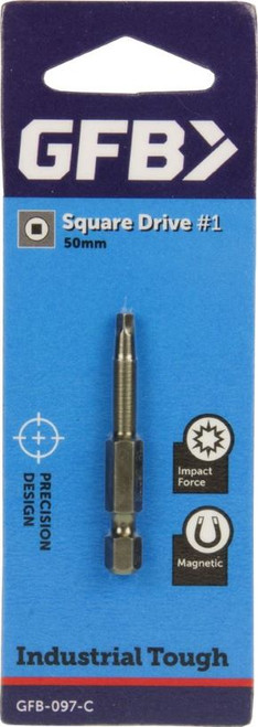 Gfb Square Drive Bit No1 X 50Mm 1Pk