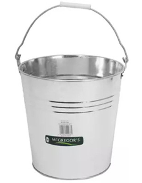 Mcgregors 12 Litre Galvanised Bucket