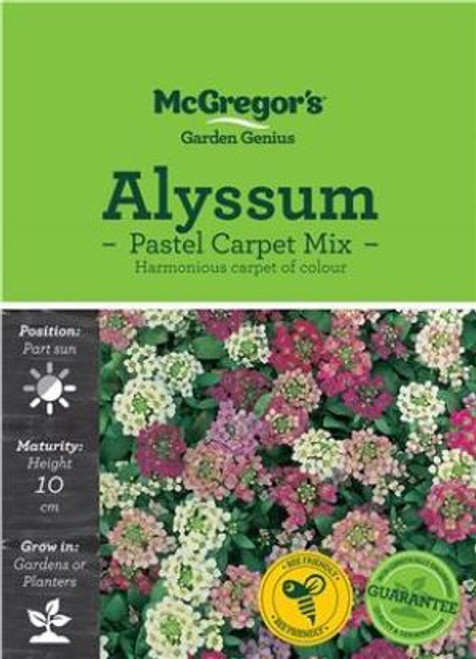 Mcgregors Alyssum Pastel Carpet Mixed Flower Seed