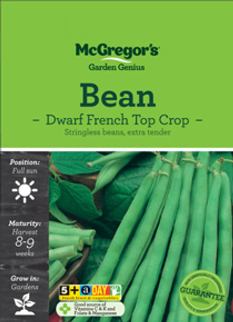 Mcgregors Beans Dwarf French Top Crop Vege Seed