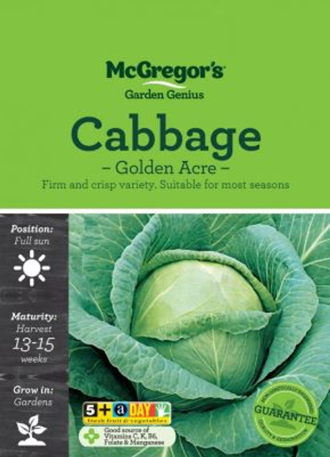 Mcgregors Cabbage Gold Acre Vege Seed