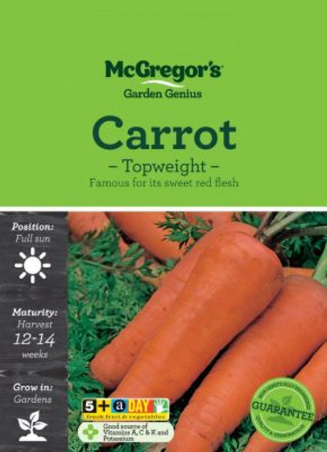 Mcgregors Carrot Topweight Vege Seed