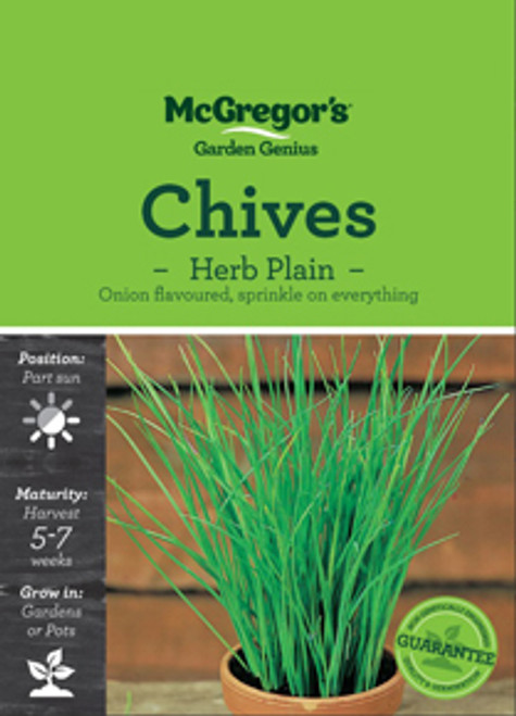 Mcgregors Herb Chives Plain Vege Seed