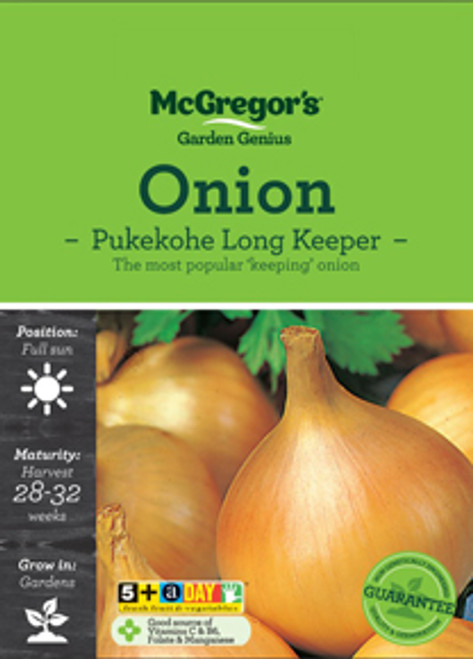 Mcgregors Onion Pukekohe Long Keeper Vege Seed