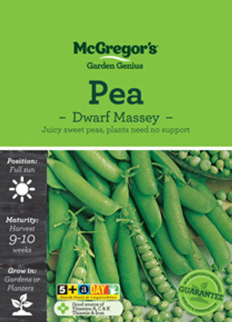 Mcgregors Peas Dwarf Massey Vege Seed