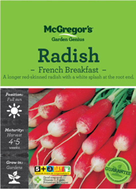 Mcgregors Radish French Breakfast Vege Seed